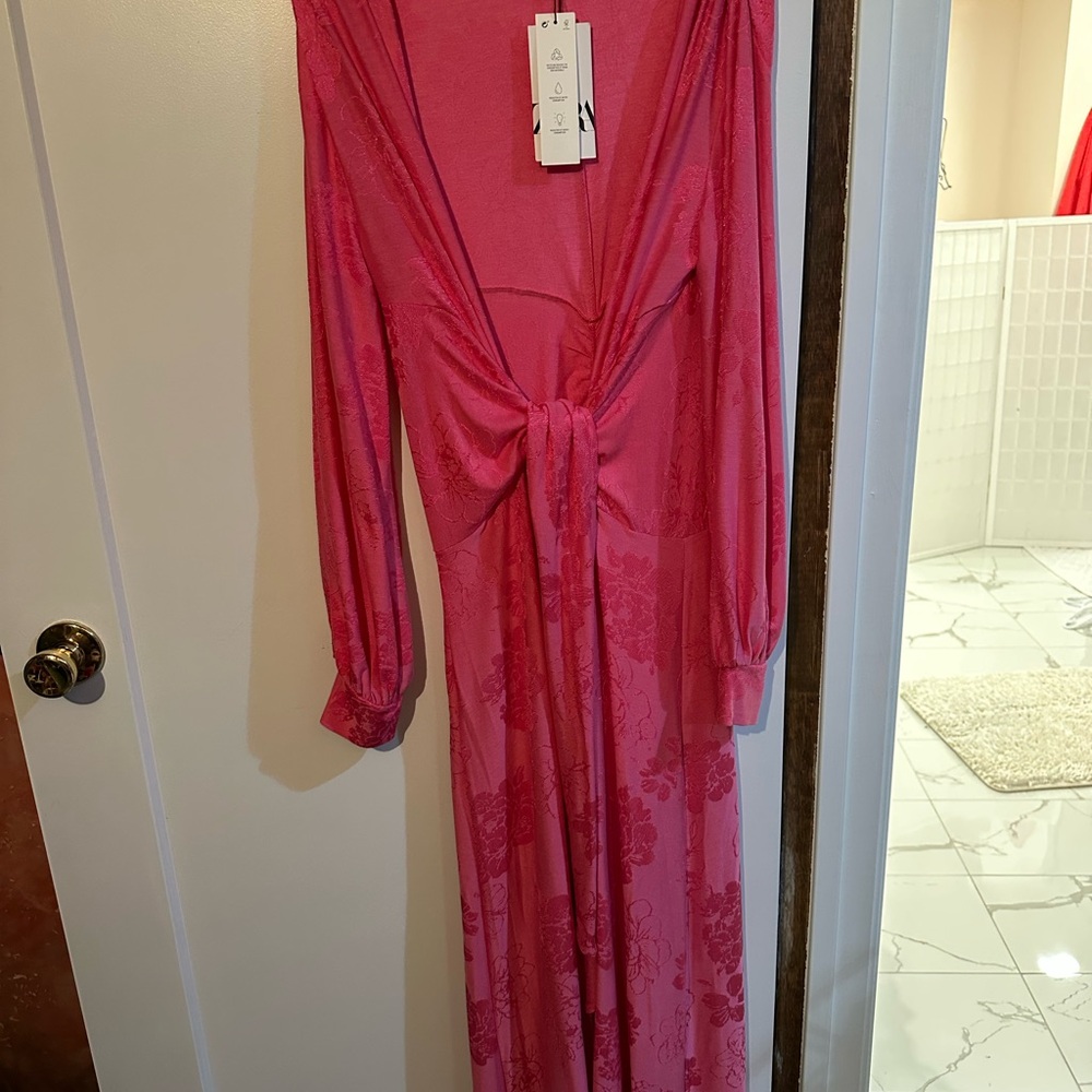 Zara Vibrant Pink Dress NWT